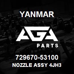 729670-53100 Yanmar nozzle assy 4JH3 | AGA Parts
