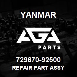 729670-92500 Yanmar REPAIR PART ASSY | AGA Parts