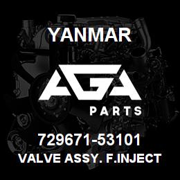 729671-53101 Yanmar VALVE ASSY. F.INJECT | AGA Parts