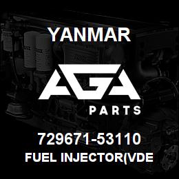729671-53110 Yanmar FUEL INJECTOR(VDE | AGA Parts