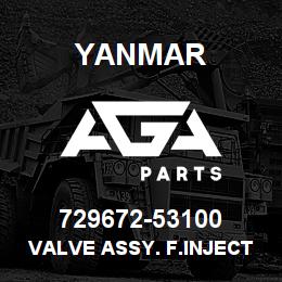729672-53100 Yanmar VALVE ASSY. F.INJECT | AGA Parts