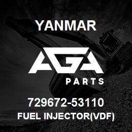 729672-53110 Yanmar FUEL INJECTOR(VDF) | AGA Parts