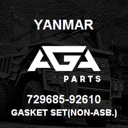729685-92610 Yanmar GASKET SET(NON-ASB.) | AGA Parts