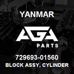 729693-01560 Yanmar BLOCK ASSY, CYLINDER | AGA Parts
