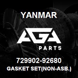 729902-92680 Yanmar GASKET SET(NON-ASB.) | AGA Parts