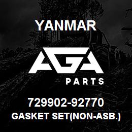 729902-92770 Yanmar GASKET SET(NON-ASB.) | AGA Parts
