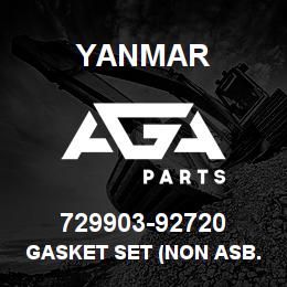729903-92720 Yanmar gasket set (non asb.) | AGA Parts
