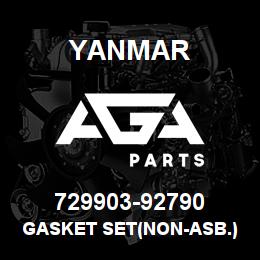 729903-92790 Yanmar GASKET SET(NON-ASB.) | AGA Parts