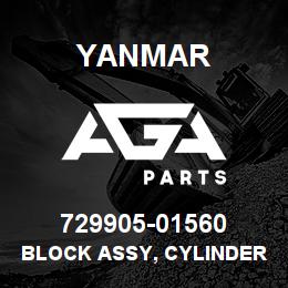 729905-01560 Yanmar BLOCK ASSY, CYLINDER | AGA Parts