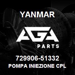 729906-51332 Yanmar POMPA INIEZIONE cpl | AGA Parts