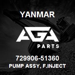 729906-51360 Yanmar PUMP ASSY, F.INJECT | AGA Parts