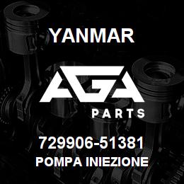 729906-51381 Yanmar POMPA INIEZIONE | AGA Parts