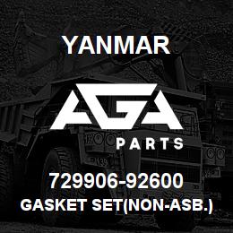 729906-92600 Yanmar GASKET SET(NON-ASB.) | AGA Parts