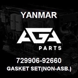 729906-92660 Yanmar GASKET SET(NON-ASB.) | AGA Parts