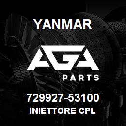 729927-53100 Yanmar INIETTORE CPL | AGA Parts