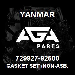 729927-92600 Yanmar gasket set (non-asb.) | AGA Parts