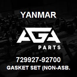 729927-92700 Yanmar gasket set (non-asb.) | AGA Parts