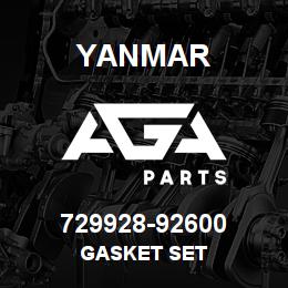 729928-92600 Yanmar GASKET SET | AGA Parts
