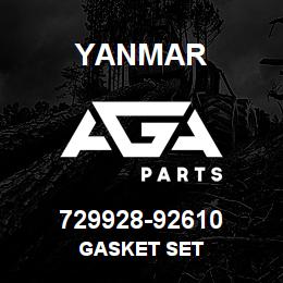 729928-92610 Yanmar GASKET SET | AGA Parts