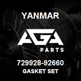 729928-92660 Yanmar GASKET SET | AGA Parts