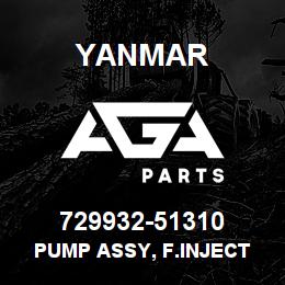 729932-51310 Yanmar PUMP ASSY, F.INJECT | AGA Parts