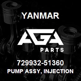 729932-51360 Yanmar PUMP ASSY, INJECTION | AGA Parts