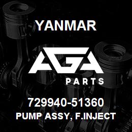 729940-51360 Yanmar PUMP ASSY, F.INJECT | AGA Parts