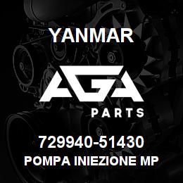 729940-51430 Yanmar POMPA INIEZIONE MP | AGA Parts