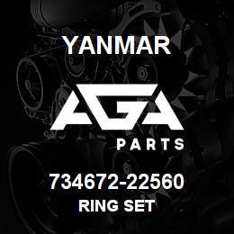 734672-22560 Yanmar ring set | AGA Parts