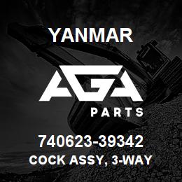 740623-39342 Yanmar COCK ASSY, 3-WAY | AGA Parts