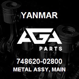 748620-02800 Yanmar METAL ASSY, MAIN | AGA Parts