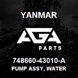 748660-43010-A Yanmar PUMP ASSY, WATER | AGA Parts