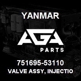 751695-53110 Yanmar Valve Assy, Injection | AGA Parts
