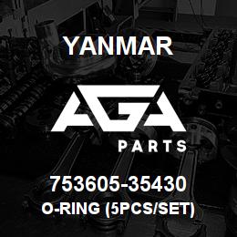 753605-35430 Yanmar o-ring (5PCS/SET) | AGA Parts