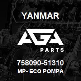758090-51310 Yanmar MP- ECO POMPA | AGA Parts