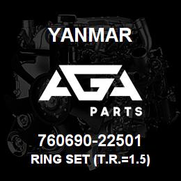 760690-22501 Yanmar RING SET (T.R.=1.5) | AGA Parts