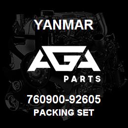 760900-92605 Yanmar PACKING SET | AGA Parts