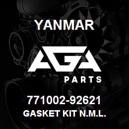 771002-92621 Yanmar gasket kit n.m.l. | AGA Parts