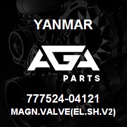 777524-04121 Yanmar MAGN.VALVE(EL.SH.V2) | AGA Parts