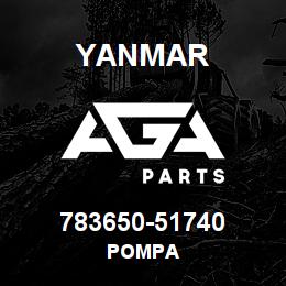 783650-51740 Yanmar POMPA | AGA Parts