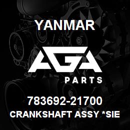 783692-21700 Yanmar crankshaft assy *siehe 783692-21700-L* | AGA Parts