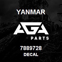 7889728 Yanmar DECAL | AGA Parts