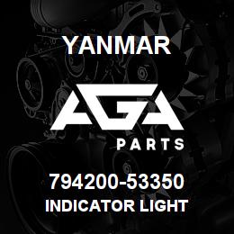 794200-53350 Yanmar INDICATOR LIGHT | AGA Parts