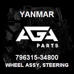 796315-34800 Yanmar WHEEL ASSY, STEERING | AGA Parts