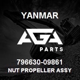 796630-09861 Yanmar nut propeller assy | AGA Parts