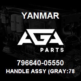 796640-05550 Yanmar HANDLE ASSY (GRAY:78 | AGA Parts