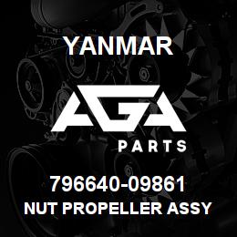 796640-09861 Yanmar nut propeller assy | AGA Parts