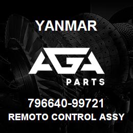 796640-99721 Yanmar REMOTO CONTROL ASSY | AGA Parts