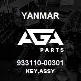 933110-00301 Yanmar KEY,ASSY | AGA Parts