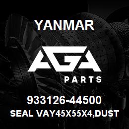 933126-44500 Yanmar SEAL VAY45X55X4,DUST | AGA Parts